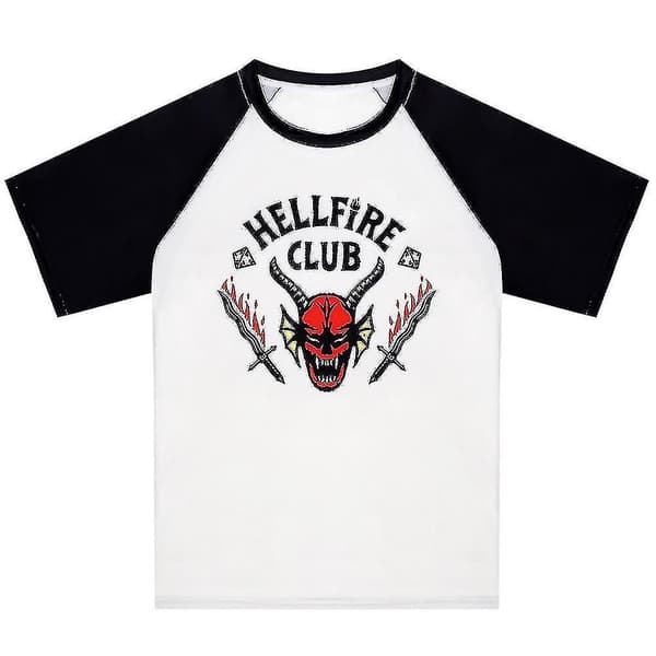 Stranger Things 4 Hellfire Club T-skjorte Style4 XL
