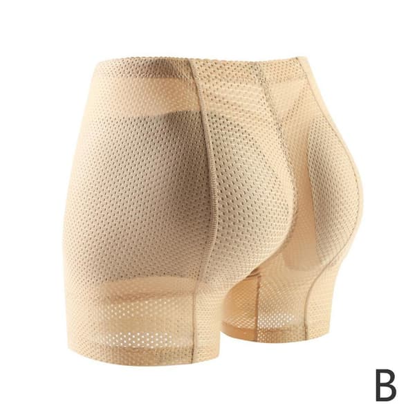 Kvinner Butt Lifter Hip Enhancer Shaper Truser Undertøy Ass Pad Beige M