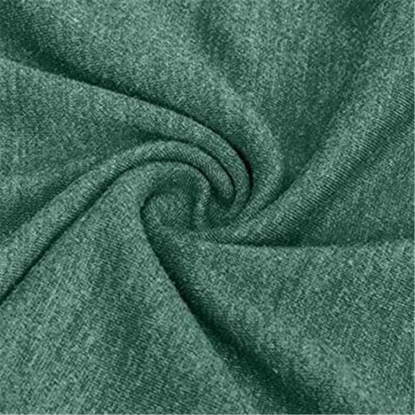 Naisten T-paita V-kaula-aukkoinen kylmä olkapäällinen lyhythihainen Casual Green 3XL