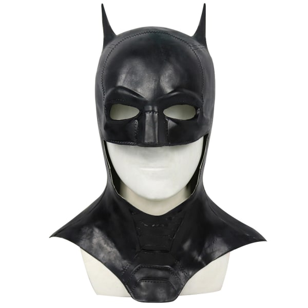 Dark Knight Rises Black Batman Mask för Halloween Cosplay Long