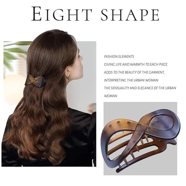 4 stk. Franske flade hårklemmer, hårklemmer Set 1