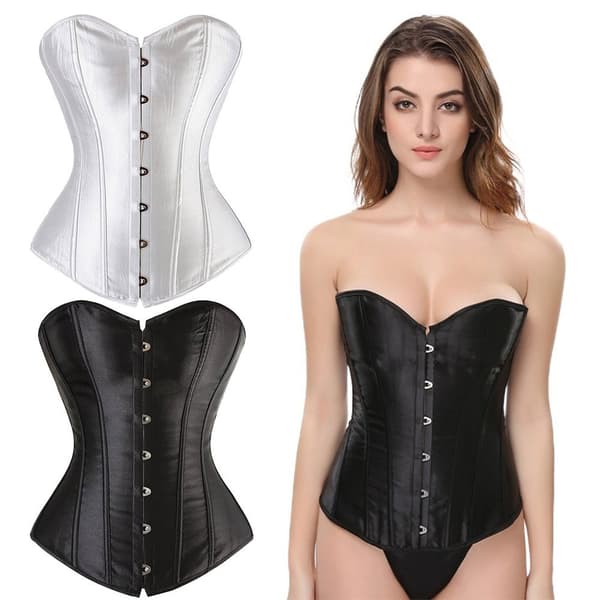 Korsett Bustier Top idja Shaper WHITE white M