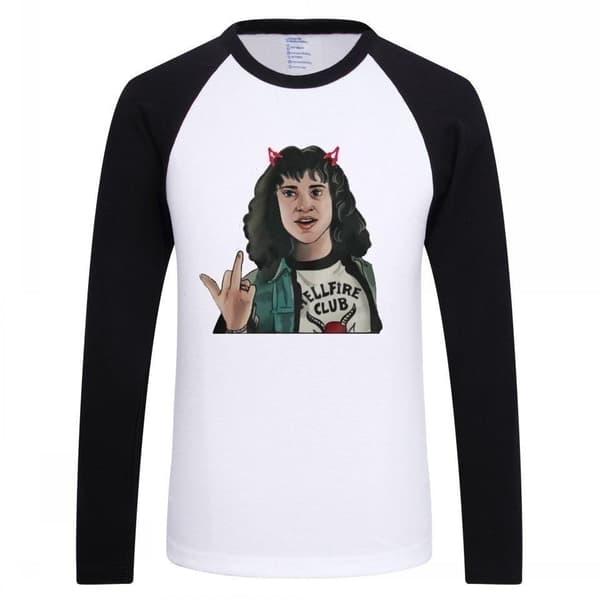 stranger things kläder t-shirt hellfire vuxen XL