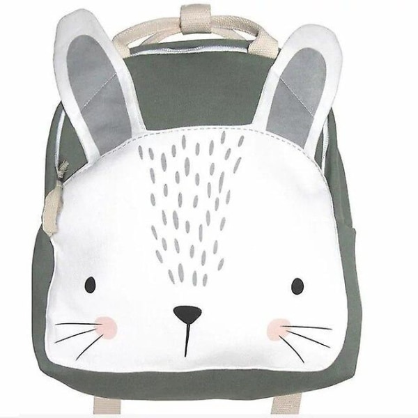 Lasten reppu Taaperoiden Lasten koululaukku Reppu vauvoille Söpö koululaukku Poika Tyttö Kevyt laukku Kani Butterfly Lion Bag Ns2 grey rabbit