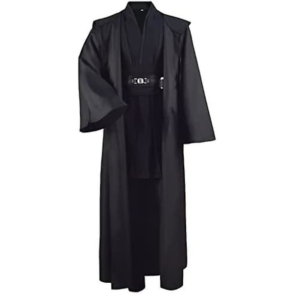 Vuxen Tunika Kostym För Jedi Outfit Skywalker Halloween Cosplay Kostym Huvrock Kappa Full Set Uniform Tre versioner Brown Large