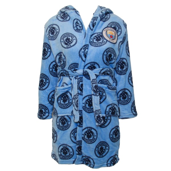 Manchester City FC Morgenkåpe for barn/barn 9-10 år Sky Blu 0 Sky Blue 9-10 Years