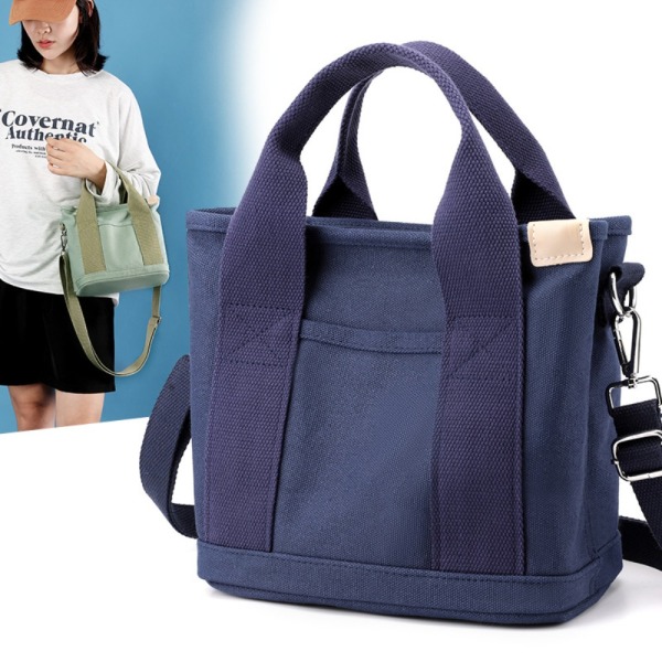 Kvinnor Crossbody Shouder Bag Multi-Pocket Tote Bag KHAKI