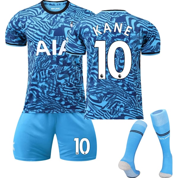 23 New Tottenham Away Jersey Kits T-shirt för barnfotbollsträning SON 7 KANE 10 Kids 18(100-110CM)