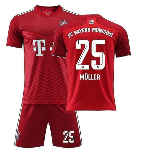 T-skjorten til settet Lewandowski/Sane/Muller Muller Home 22(120-130CM)