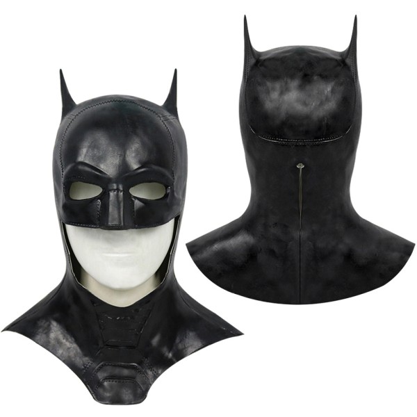 Dark Knight Rises Black Batman Mask for Halloween Cosplay Long