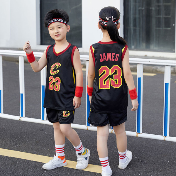 Basketballtrøje til børn Knight No. 23 sort S23 3xs