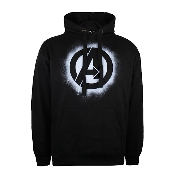 Avengers stencil hættetrøje til mænd, sort Black M
