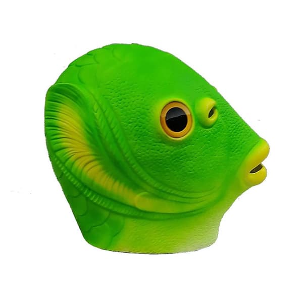 Fish Head Cover Lett dyrehodeplagg tilbehør til fester Green