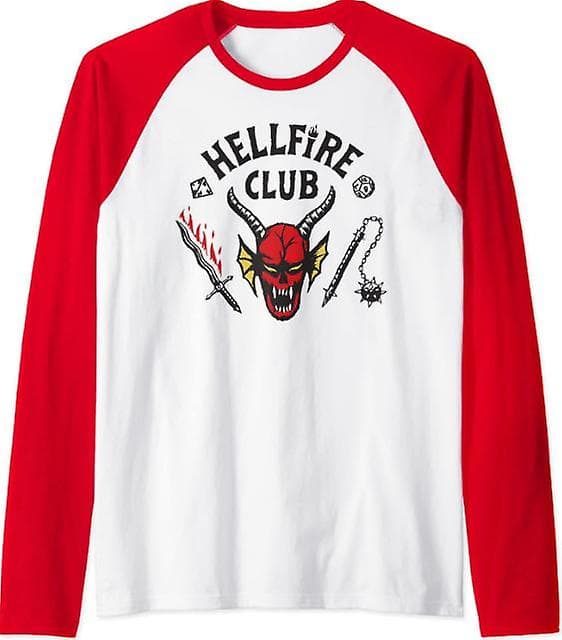 Stranger Things 4 The Hellfire Club Långärmad Topp Röd
