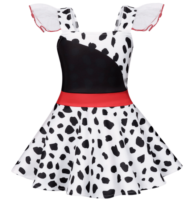 Flickor Polka Dots Ladybug Dress Up Kostym white 150cm
