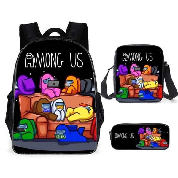 Among Us skoleryggsekk+skulderveske+etui 4