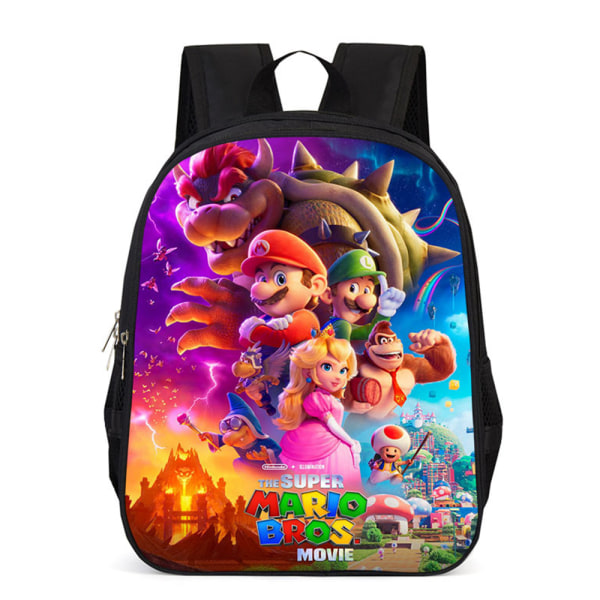 Super Mario Bros. Elokuva Kids BookBag Koululaukku Reppu 0 B