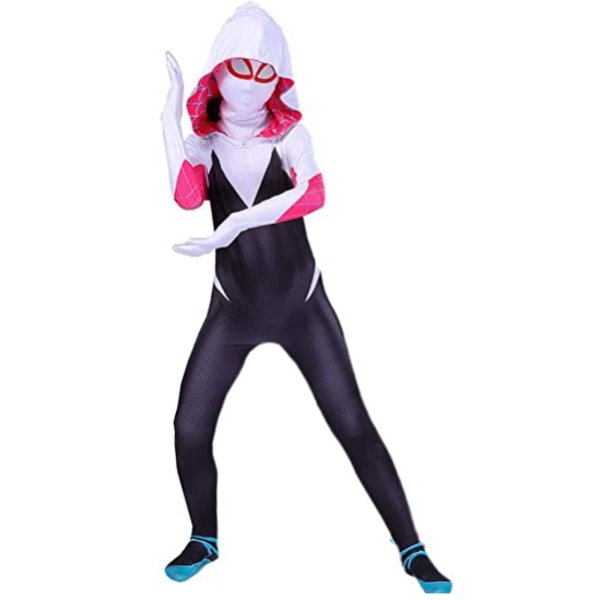 Superhjälte Barn Bodysuit Halloween Cosplay Jumpsuit M