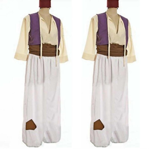 Arabian prinssi Aladdin miesten puku Halloween Cosplay L