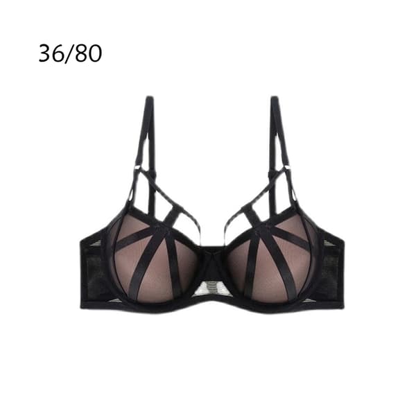 Naisten rintaliivit Mesh-alusvaatteet Deep-V Push Up -rintaliivit 36/80AB