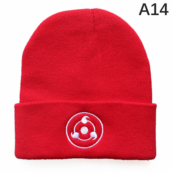 Höst Vinter Varm Hat Anime Naruto Cosplay Red Cloud Vortex Em A14