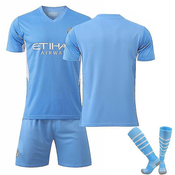 Ny sæson Manchester City Home De Bruyne fodboldtrøje FODEN NO.47 Without Number XS