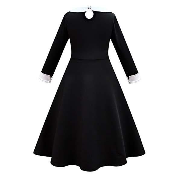 Keskiviikko Adams Dress Tyttöjen roolileikki Mekko Halloween-mekkosetti 110cm