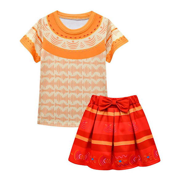 Kid Encanto Madrigal Cosplay -asu Tyttö Fancy Mekko Halloween 150cm 130cm