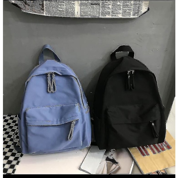 New School Bag Backpack Canvas Women Backpack Anti-theft Shoulder Bag For Teenager Girls School Backapck Black