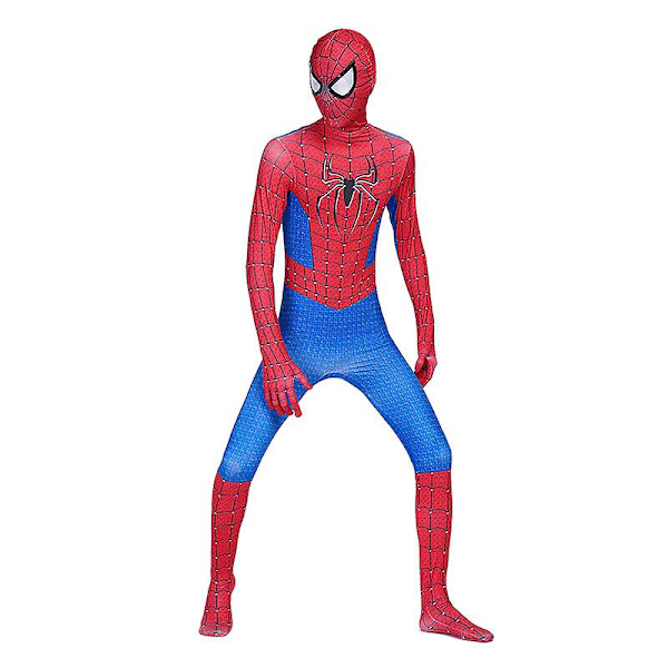 Spiderman Cosplay Superhjältedräkt Barn Vuxen Bodysuit CNMR The Amazing Spiderman 100 Kids (90-100cm)