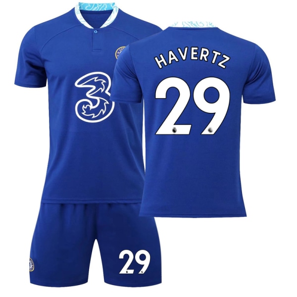 2223 Chelsea hjemme ny fodboldtrøje nr. 29 Havertz trøje Without socks 22(130-135cm)