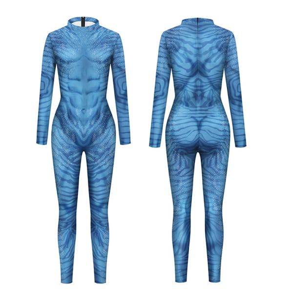 Filmavatar The Way of Water Alien Cosplay 3D Jumpsuit Mænd Ava L XL