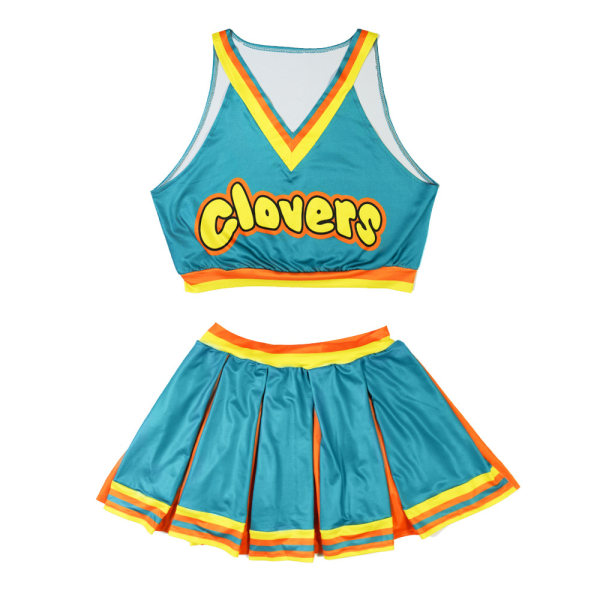 Ota se päälle Clovers Green Cheerleader Cosplay -asu XXL