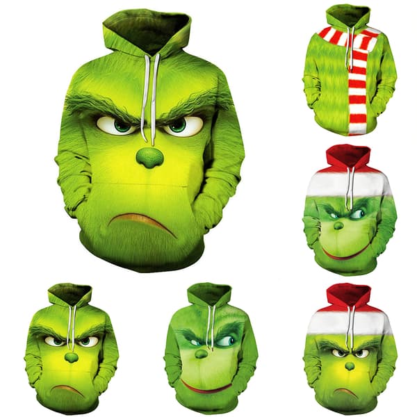 Barn The Grinch's Hettegensere Sweatshirt Pullover Hettegenser Gave A 130cm