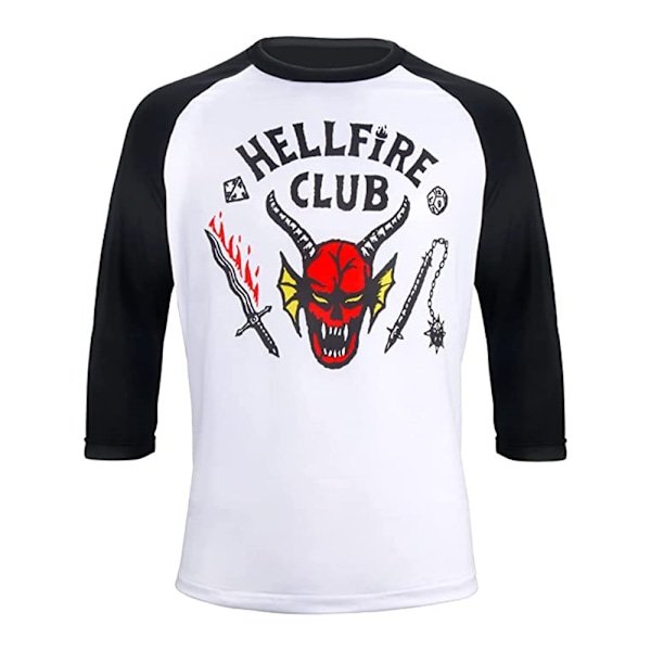 Stranger Things sesong 4 3d Hellfire Club T-skjorte for voksne Unisex M