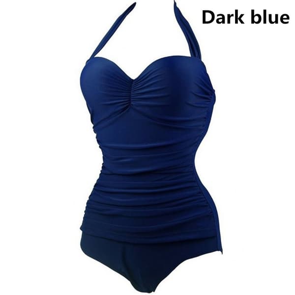 Tummy Control polstret badedragt til kvinder blue M