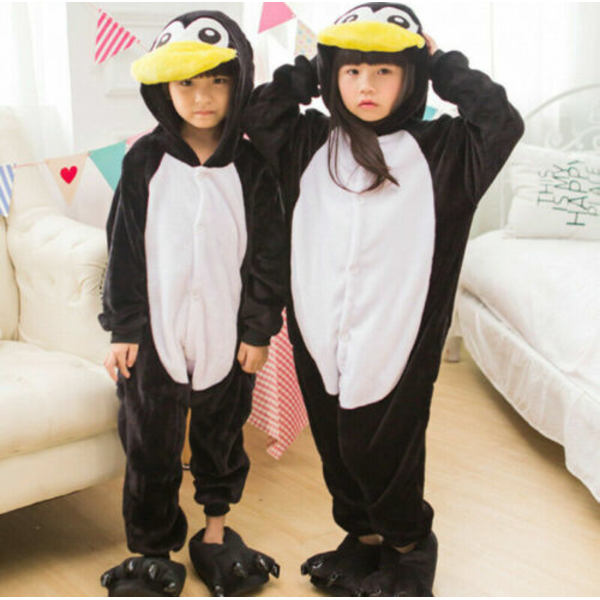 Djurpyjama Kigurumi Nattkläder Kostymer Vuxen Jumpsuit -asu #2 Penguin adult M