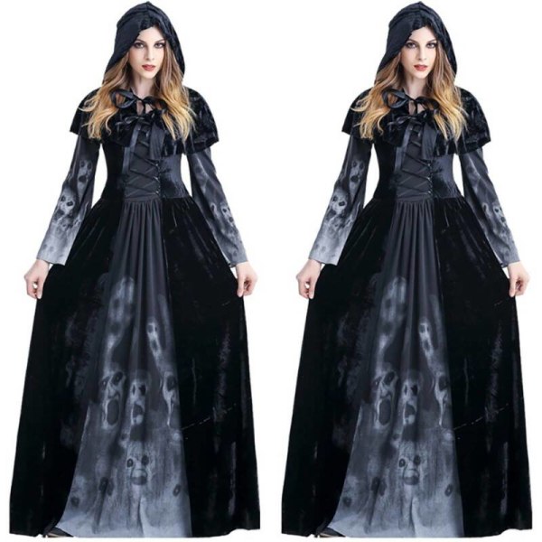 Halloween Witch Grim Reaper Cosplay festkostyme XL = UK/AU 14 = EU 40