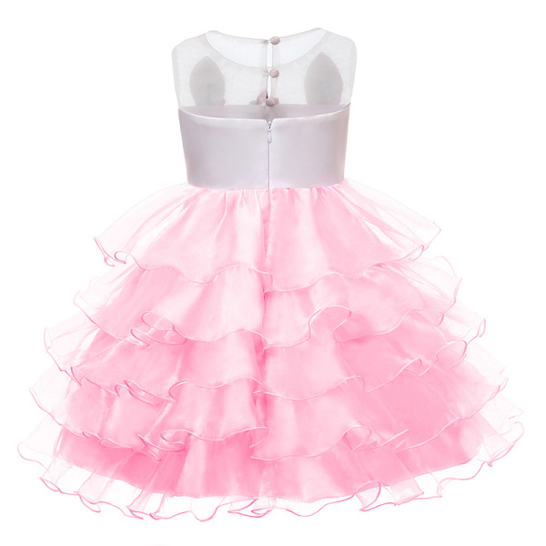 Kids Unicorn Mesh Nederdel Tutu Nederdel Performance Kjole Tutu Kjole pink 140cm