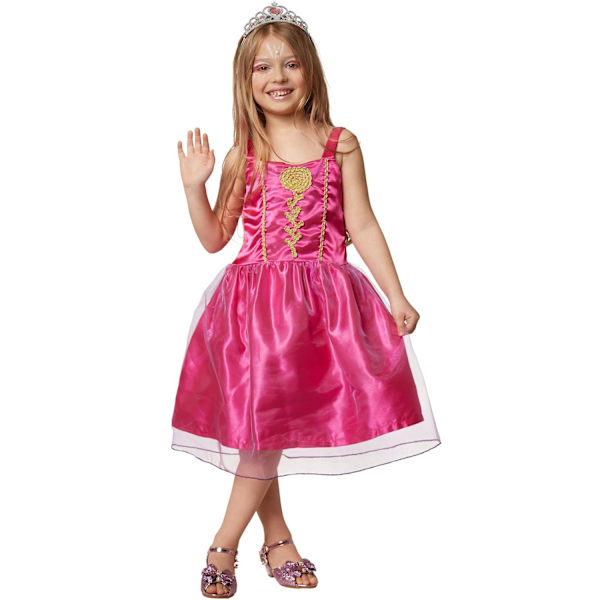 tectake Maskeraddräkt Flicka Prinsessan Ros LightPink 116 (5-6y)