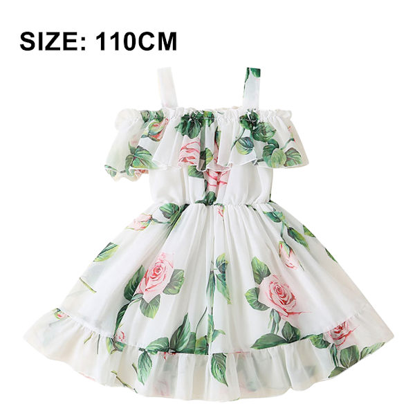 Girls Dress Party Princess Dress Girls Beach Summer Tunika mekko 110cm