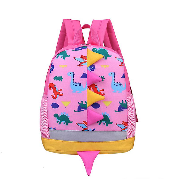 Barns skolväska Dagis Dinosaurie 3-7 år Baby Student skolväska Rose red