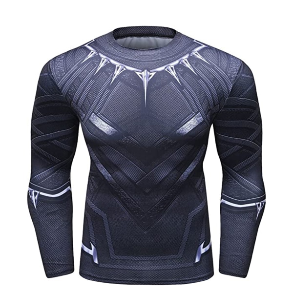 legacy Super and Heroes Black Panther 3D Sweatshirt Digital Prin Long Sleeve  dark black M