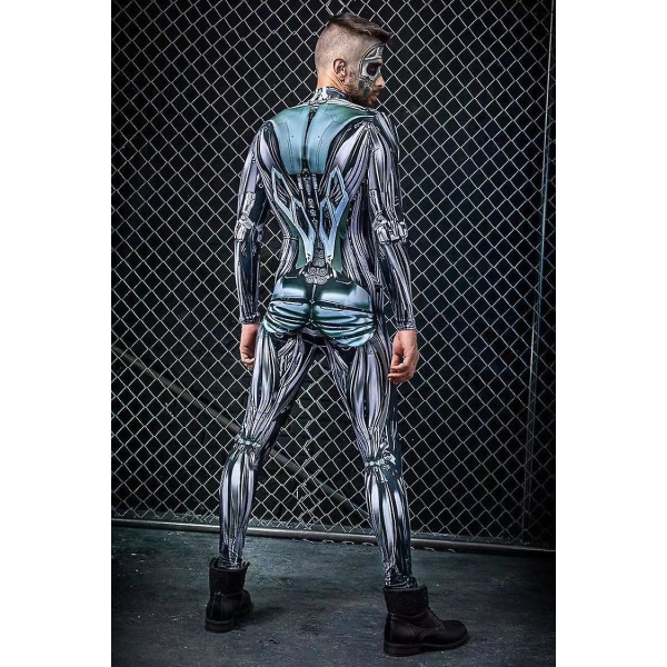 Robotkostym för män Halloween-kostymer för män Pardräkt M