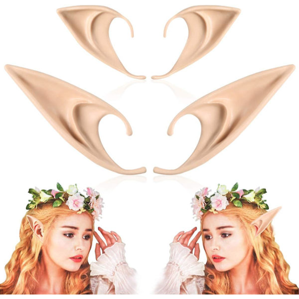 Elf Ears Cosplay Accessoarer Wolf Ears Halloween Elven Vampire