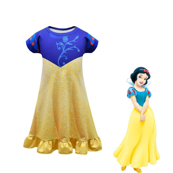 Snehvide Snehvide Kostume Cosplay Fest Prinsesse Pige Kjole 110cm