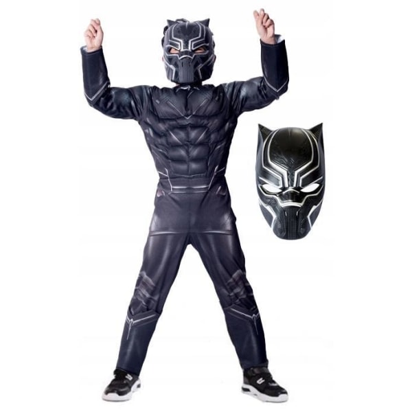 Black Panther Deluxe barnekostyme black 140