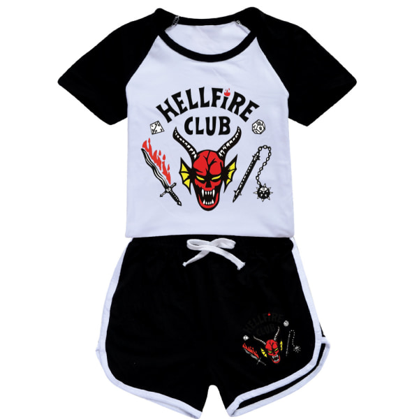 Stranger Things Kids Shorts T-shirt Set Summer Trainingsuit Outfits 150cm