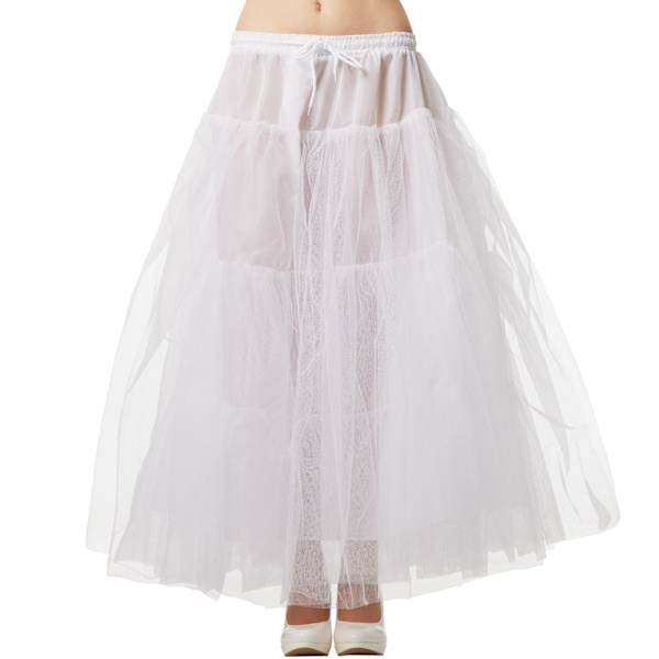 tectake Underkjole tyl petticoat white