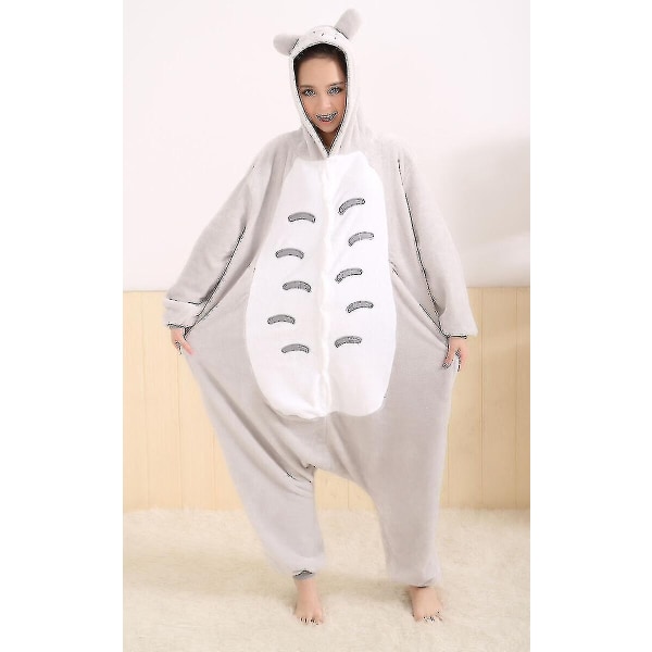 Halloween Unisex Onesie Kigurumi Fancy Dress Puku Hupparit Pyjamat Sleep Wear-9-1 - Perfet Tot Totoro XL for 180-190cm